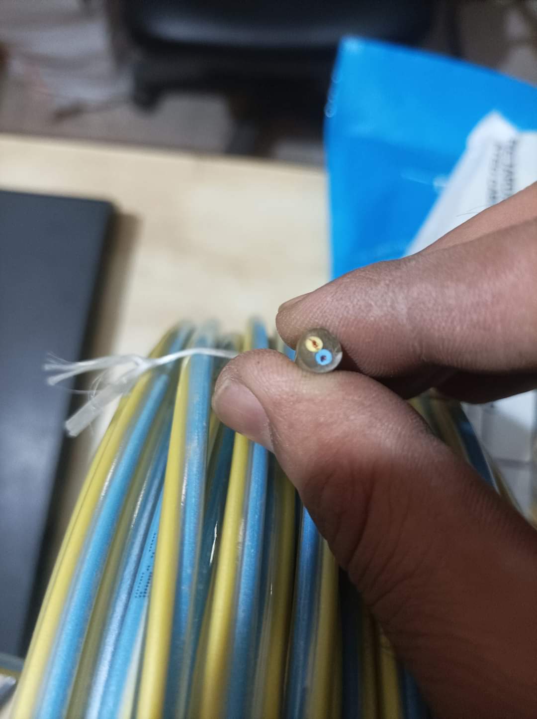 Clear crystal 1.5 mm 2 core copper wire